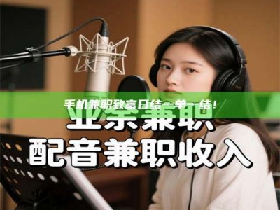 江山手机兼职致富日结一单一结！