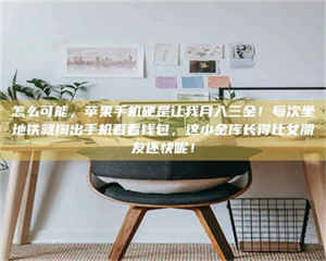 江山怎么可能，苹果手机硬是让我月入三金！每次坐地铁就掏出手机看看钱包，这小金库长得比女朋友还快呢！ 第1张