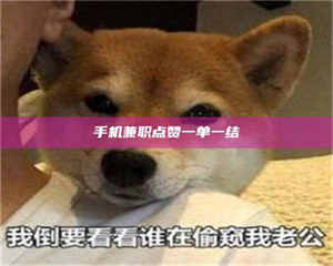 江山手机兼职点赞一单一结 第1张