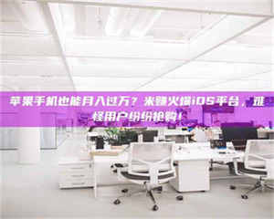 江山苹果手机也能月入过万？米赚火爆iOS平台，难怪用户纷纷抢购！ 第1张