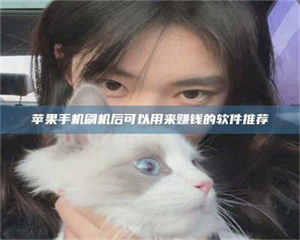 江山苹果手机刷机后可以用来赚钱的软件推荐 第1张